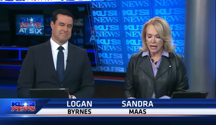 KUSI News anchors Logan Byrnes and Sandra Maas